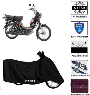 smwzxyu Waterproof Two Wheeler Cover for TVS(Black)