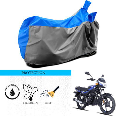 SnehaSales Waterproof Two Wheeler Cover for Bajaj(CT100, Grey, Blue)