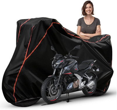 Car Styling Waterproof Two Wheeler Cover for Bajaj(Pulsar 250, Black, Red, Multicolor)