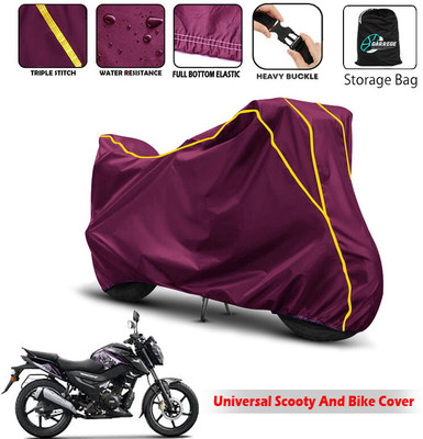 AUTOBIRSA Two Wheeler Cover for TVS(Raider, Maroon)