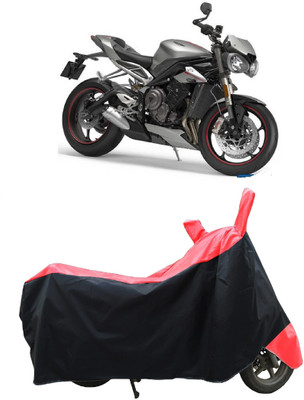 Coxtor Two Wheeler Cover for Triumph(Street Triple RS BS6, Red)