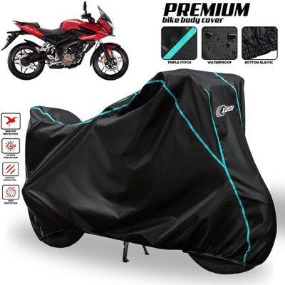 xodi Waterproof Two Wheeler Cover for Bajaj(Pulsar AS 150, Black, Blue, Multicolor)