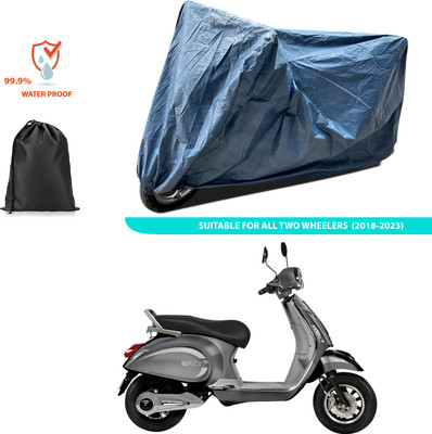 GOSHIV-car and bike accessories Waterproof Two Wheeler Cover for PURE EV(Blue)