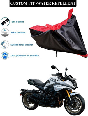PAGORA Waterproof Two Wheeler Cover for Suzuki(Katana, Red)