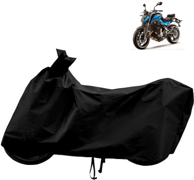 Horseyaart Waterproof Two Wheeler Cover for CFMoto(650 NK BS6, Black)