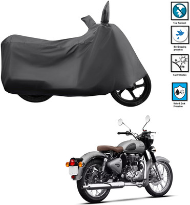 CODOKI Waterproof Two Wheeler Cover for Royal Enfield(Classic Gunmetal, Grey)