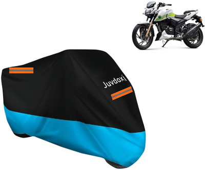 Juvdoxj Waterproof Two Wheeler Cover for TVS(Apache RTR 200 Fi E100, Blue)