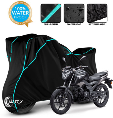 MATT_X Waterproof Two Wheeler Cover for TVS(Raider, Black, Blue)