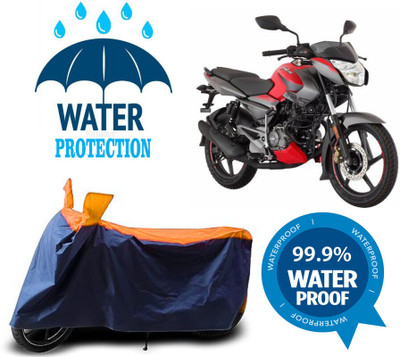 Mdstar Waterproof Two Wheeler Cover for Bajaj(Pulsar 135 LS DTS-i, Multicolor)