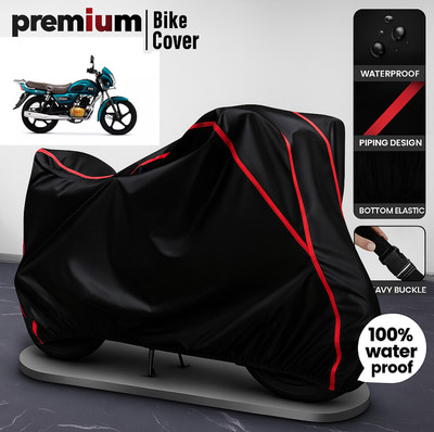 cappy Waterproof Two Wheeler Cover for TVS(Radeon, Black)