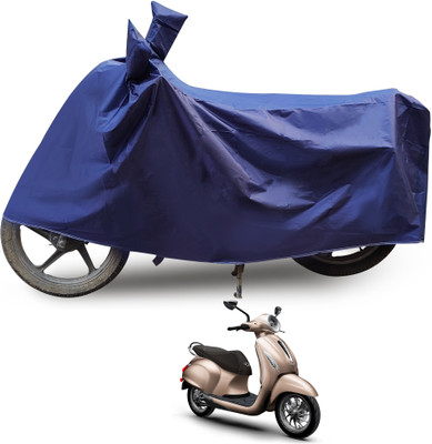 MOCKHE Two Wheeler Cover for Bajaj(Chetak, Blue)
