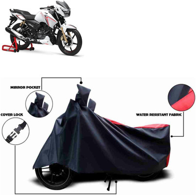 ma collections Waterproof Two Wheeler Cover for TVS(Apache RTR 160, Red)