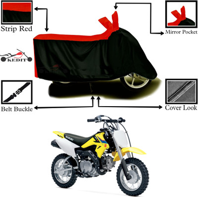 CoNNexXxionS Two Wheeler Cover for Suzuki(DR-Z50, Red, Black)