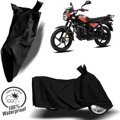 ROYAL AUTO MART Waterproof Two Wheeler Cover for Bajaj(CT110, Black)