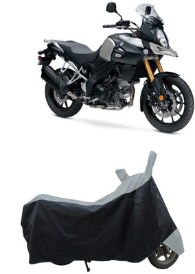 Coxtor Waterproof Two Wheeler Cover for Suzuki(V Strom 1000, Grey)
