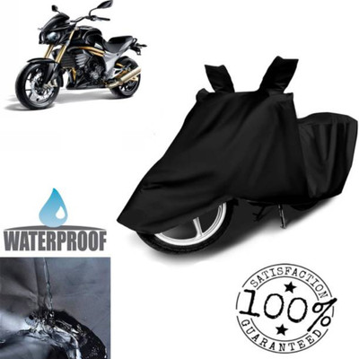 RAAMKM Waterproof Two Wheeler Cover for Hero, Honda, Royal Enfield, TVS(Vespa VXL 150, Black)