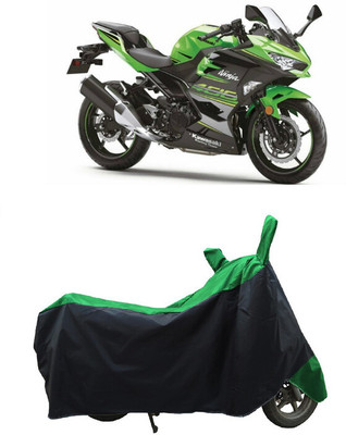Coxtor Waterproof Two Wheeler Cover for Kawasaki(Ninja 400, Green)