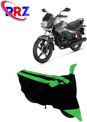 RRZ Waterproof Two Wheeler Cover for Hero(Passion Pro i3S, Black, Green)