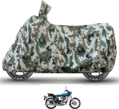 Caronix Waterproof Two Wheeler Cover for Royal Enfield(Electra, Green)