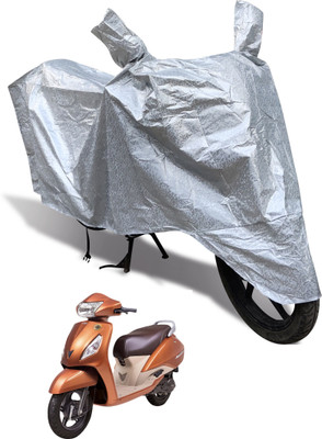Auto Hub Waterproof Two Wheeler Cover for TVS(Jupiter, Silver)