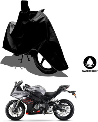 Amexride Waterproof Two Wheeler Cover for Benelli(302R, Black)