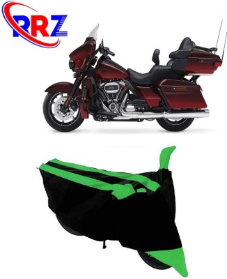 RRZ Waterproof Two Wheeler Cover for Harley Davidson(CVO Limited, Black, Green)