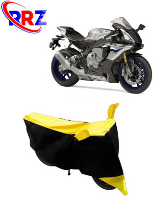 RRZ Waterproof Two Wheeler Cover for Yamaha(YZF R1M, Black, Yellow)
