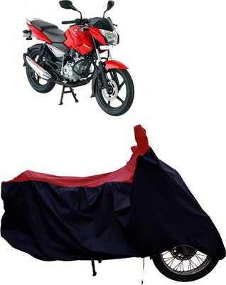 KEDIT Two Wheeler Cover for Bajaj(Pulsar 135 LS DTS-i, Red, Black)