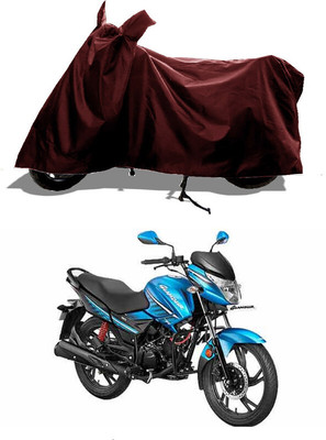 GROFATIK Two Wheeler Cover for Hero(Glamour Programmed FI, Maroon)