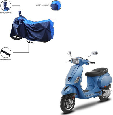 Furnish Flow Two Wheeler Cover for Vespa(Vespa SXL 125, Blue)