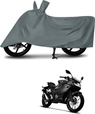MMSSTAR Waterproof Two Wheeler Cover for Suzuki(Gixxer SF 250, Grey)