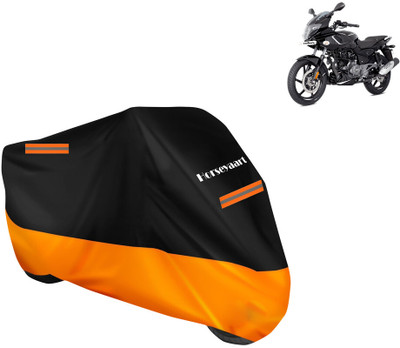 Horseyaart Waterproof Two Wheeler Cover for Bajaj(Pulsar 180F, Orange)