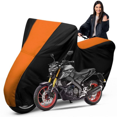 Car Styling Waterproof Two Wheeler Cover for Yamaha(MT 15, Black, Orange)