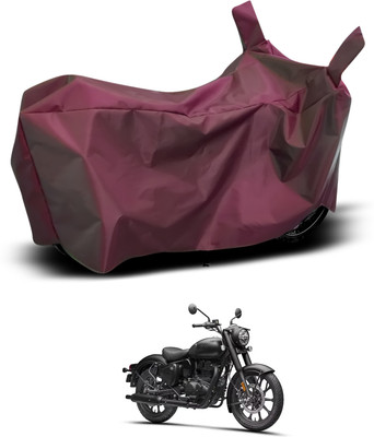 PAGORA Waterproof Two Wheeler Cover for Royal Enfield(Classic 350, Maroon)