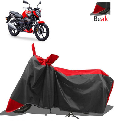 ma collections Waterproof Two Wheeler Cover for TVS(Raider, Red, Black)