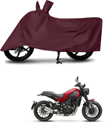 aosis Two Wheeler Cover for Benelli(Leoncino, Maroon)