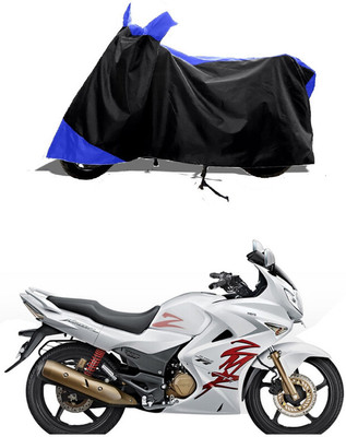 GROFATIK Two Wheeler Cover for Hero(Karizma ZMR, Blue, Black)