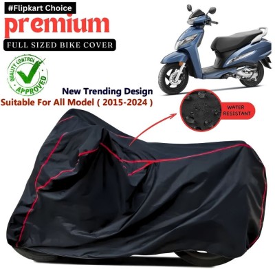 Pagwin Two Wheeler Cover for Honda(Activa, Black, Red)