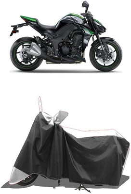 SUGASHRI Waterproof Two Wheeler Cover for Kawasaki(Z1000 BS6, White, Black)