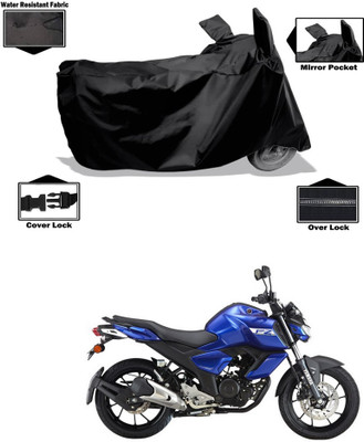 PAGORA Waterproof Two Wheeler Cover for Yamaha(FZ S V3.0 FI, Black)