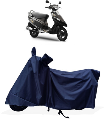 Tricway Two Wheeler Cover for TVS(Pep+ BS6, Blue)