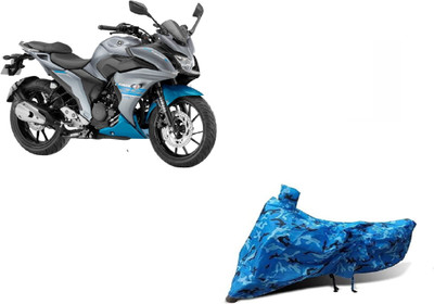 Anlopeproducts Waterproof Two Wheeler Cover for Yamaha(Fazer 25 BS6, Blue)