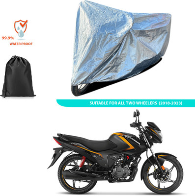 CODOKI Waterproof Two Wheeler Cover for Hero(Glamour FI, Silver)