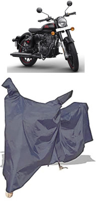 Amexride Two Wheeler Cover for Royal Enfield(350 BS6, Grey)