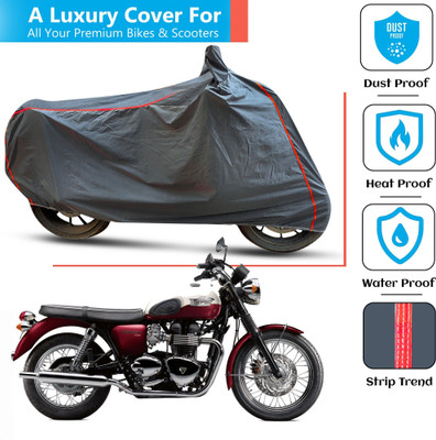 FAMEXON Waterproof Two Wheeler Cover for Triumph(Bonneville T100, Grey)