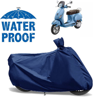 AUTOCAD Waterproof Two Wheeler Cover for Vespa(Elegante 150 BS6, Blue)