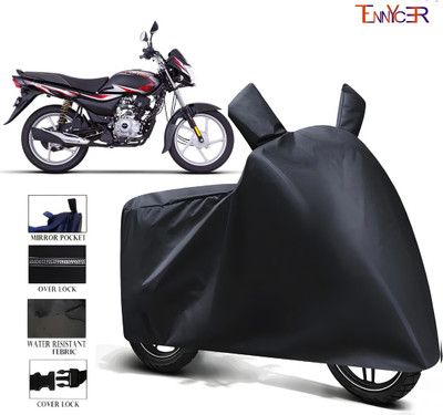 TENNYCER Waterproof Two Wheeler Cover for Bajaj(Platina, Black)