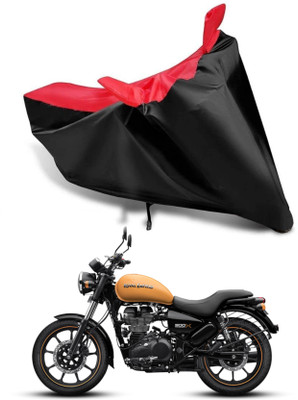 KEDIT Two Wheeler Cover for Royal Enfield(Meteor, Red, Black)