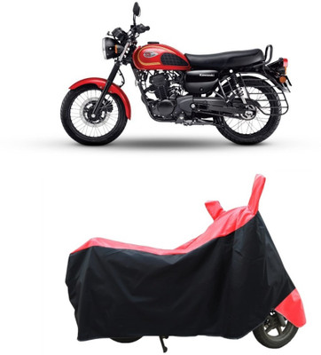 CRONEX Waterproof Two Wheeler Cover for Kawasaki(Black, Red)