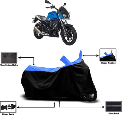 Amexride Two Wheeler Cover for Mahindra(Mojo UT 300, Multicolor)